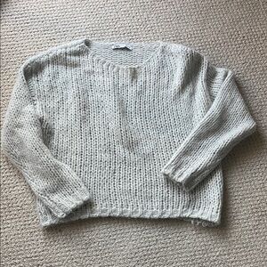 Zara Women's Cream Knit Sweater